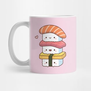 Cute Japanese Food Trio Sushi Mug